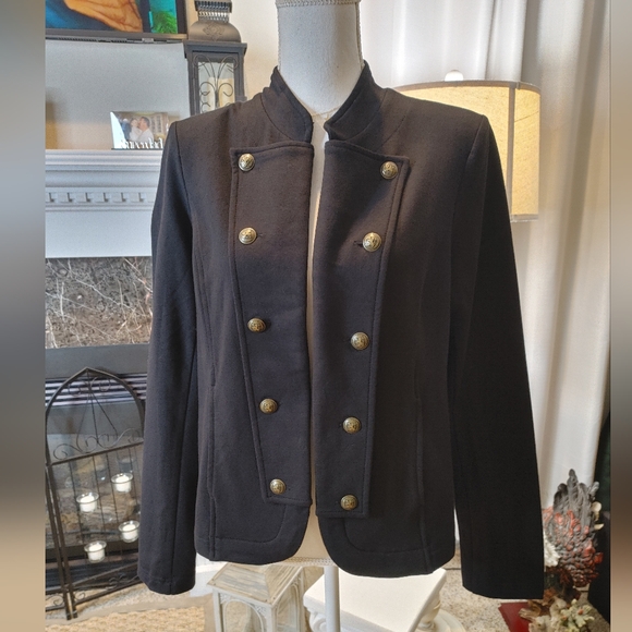 Tommy Hilfiger Military Band Jacket, Color-Black M - Picture 2 of 10